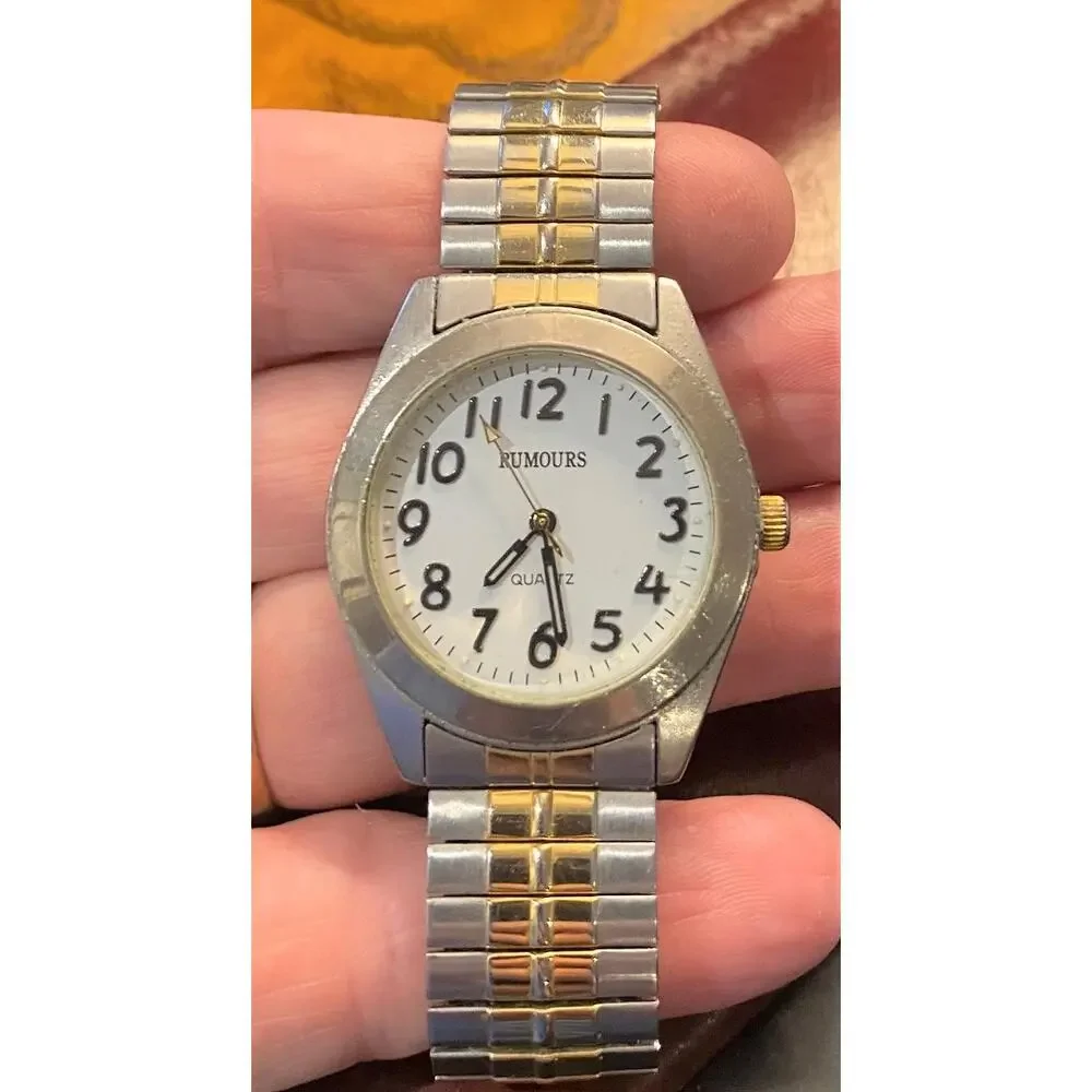 Men's 37mm Two Tone Rumours Watch, Expansion Band